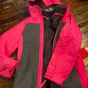 COPY - Girls Pink and Gray Jacket. M (10/12)